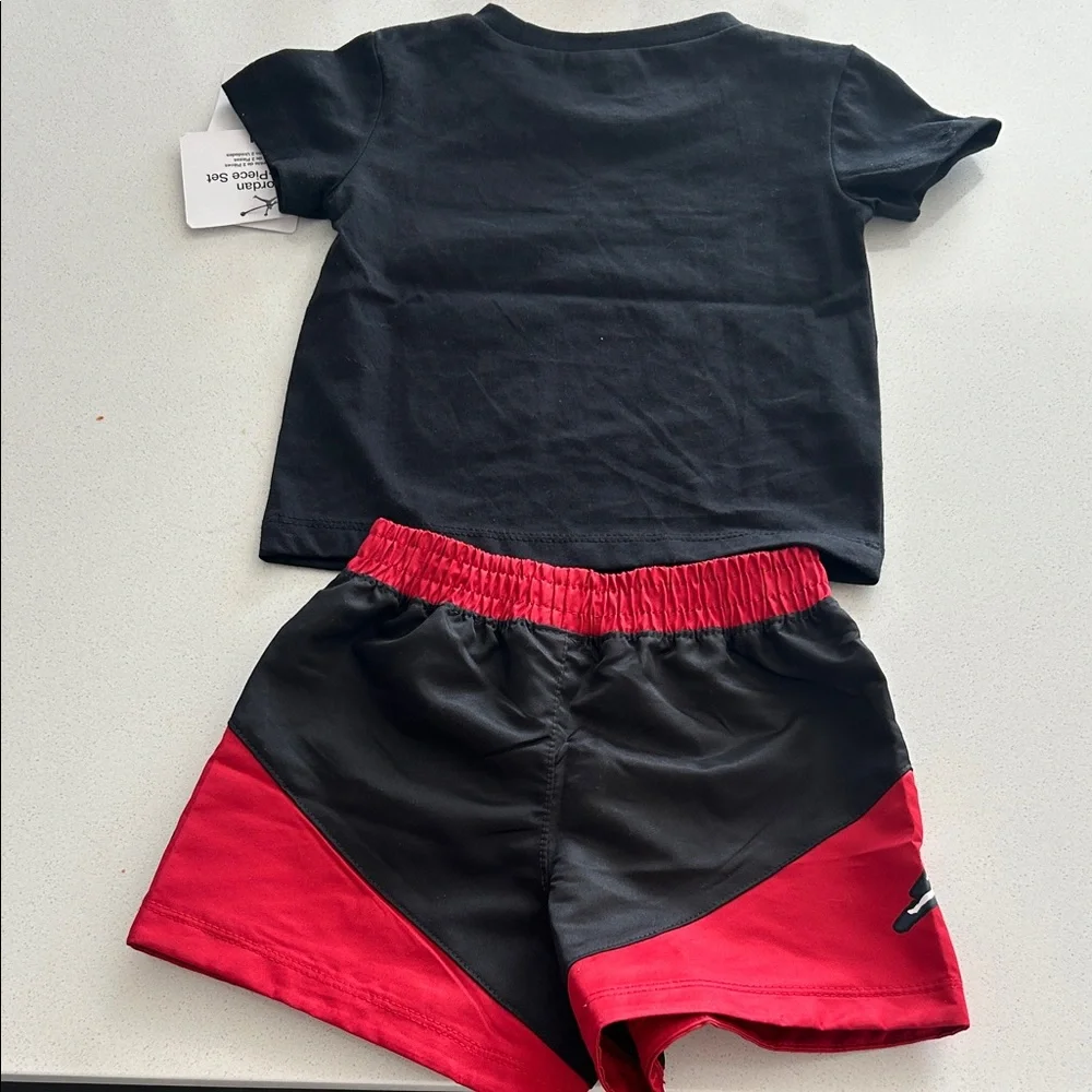 Jordan Black and Red 12 Month Short Set NWT